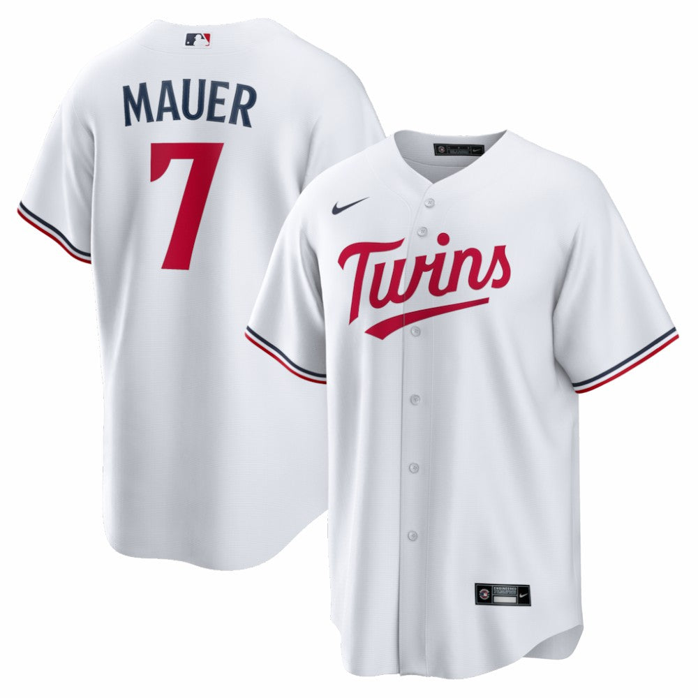 MLB Joe Mauer Minnesota Twins Nike Home Retired Player Replica Jersey
