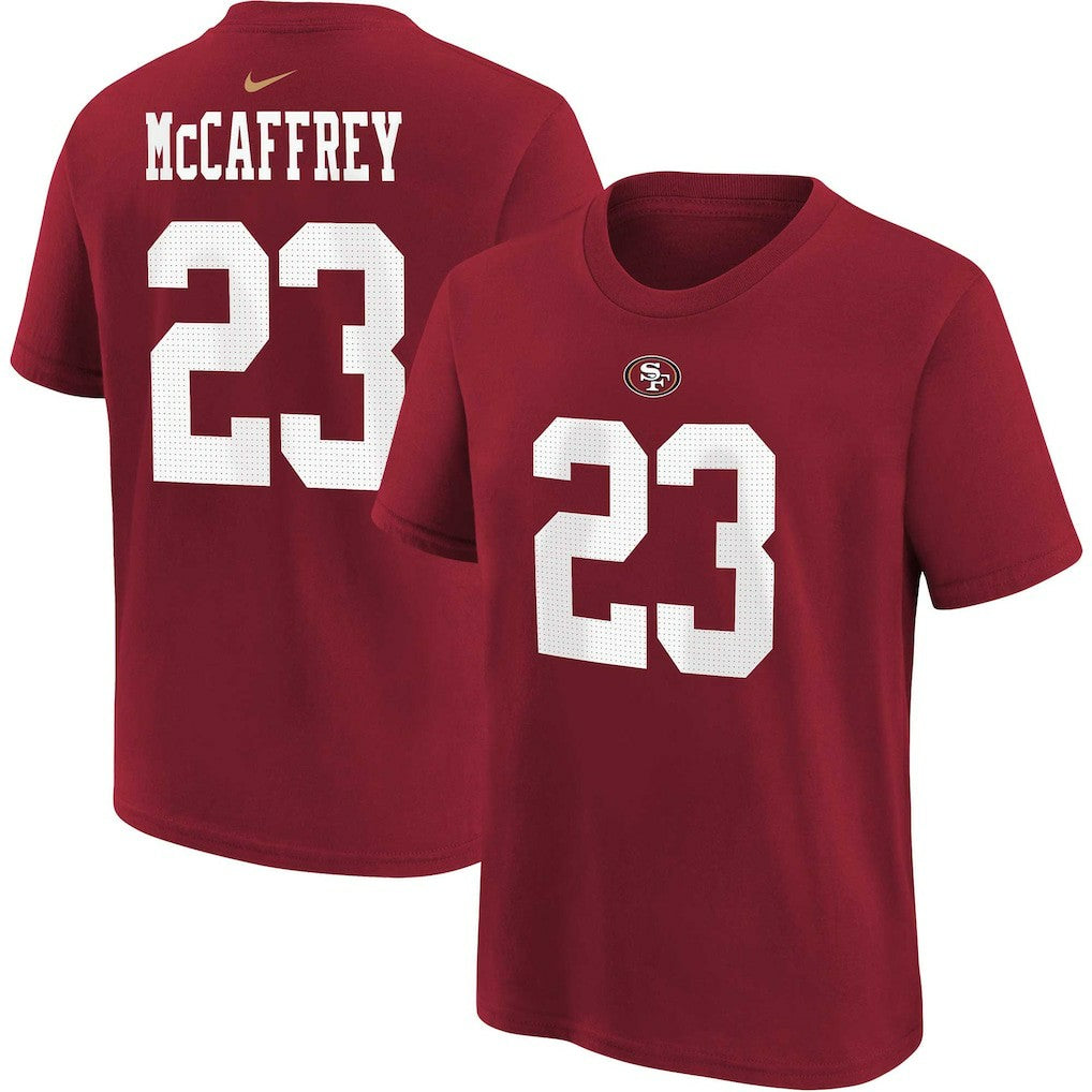 Christian McCaffrey  Youth Player Name & Number T-Shirt - San Francisco 49ers