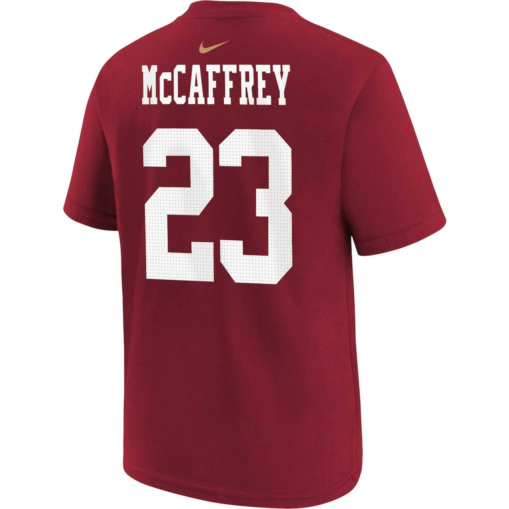 Christian McCaffrey  Youth Player Name & Number T-Shirt - San Francisco 49ers