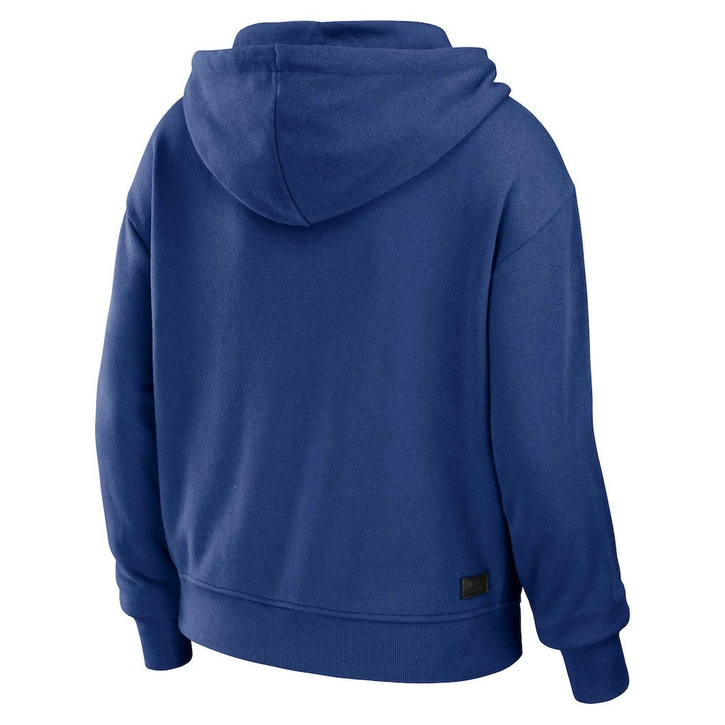 WEAR by Erin Andrews Women's Plus Size Color Block Full-Zip Hoodie - New York Giants