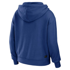 WEAR by Erin Andrews Women's Plus Size Color Block Full-Zip Hoodie - New York Giants