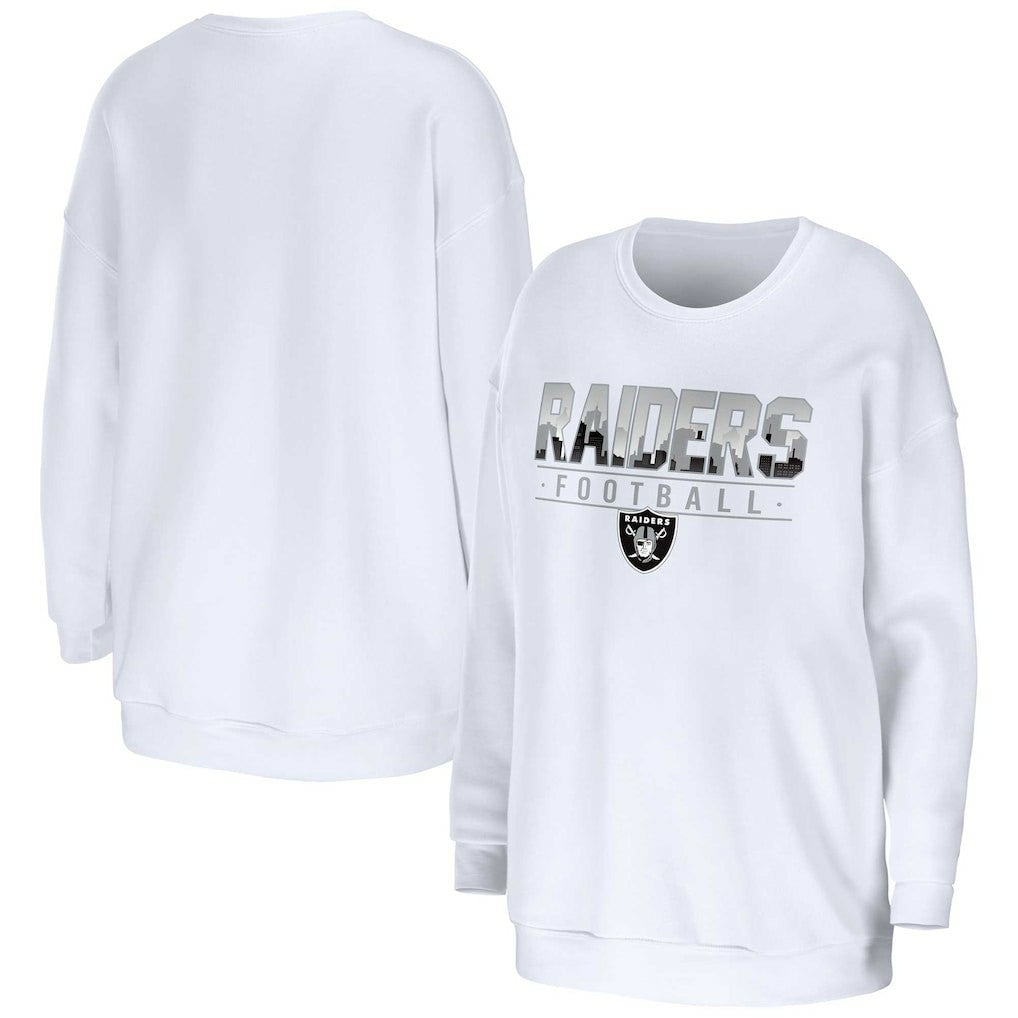 WEAR by Erin Andrews Women's Domestic Pullover Sweatshirt - Las Vegas Raiders