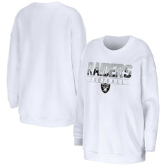WEAR by Erin Andrews Women's Domestic Pullover Sweatshirt - Las Vegas Raiders
