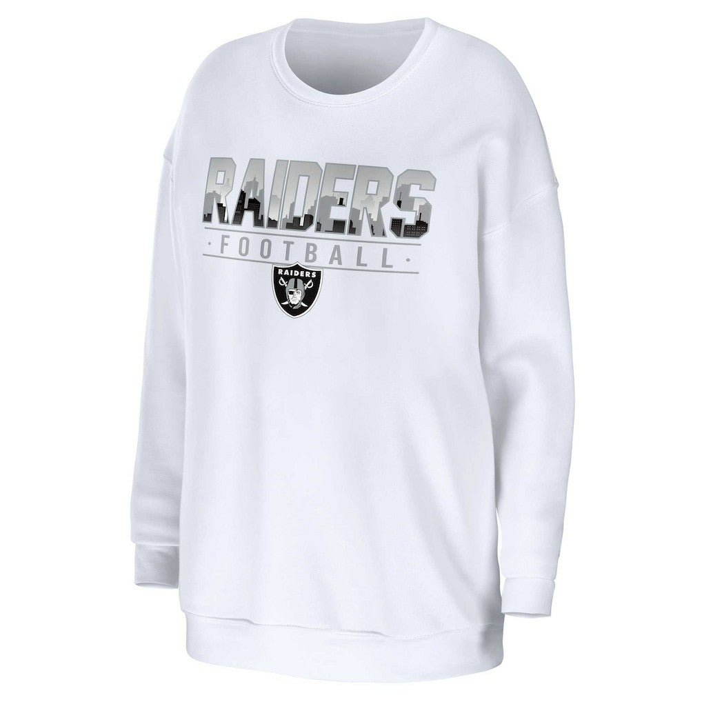 WEAR by Erin Andrews Women's Domestic Pullover Sweatshirt - Las Vegas Raiders