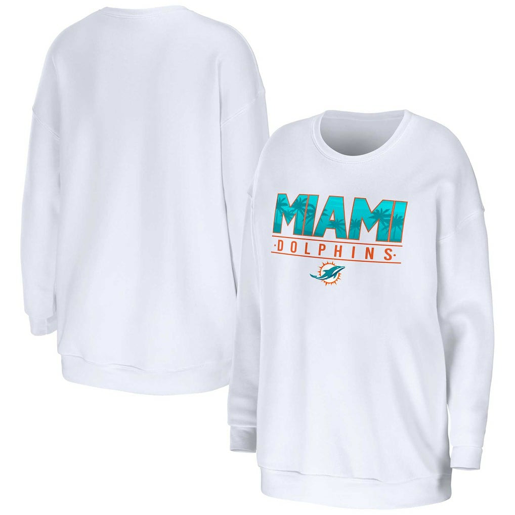 WEAR by Erin Andrews Women's Domestic Pullover Sweatshirt - Miami Dolphins
