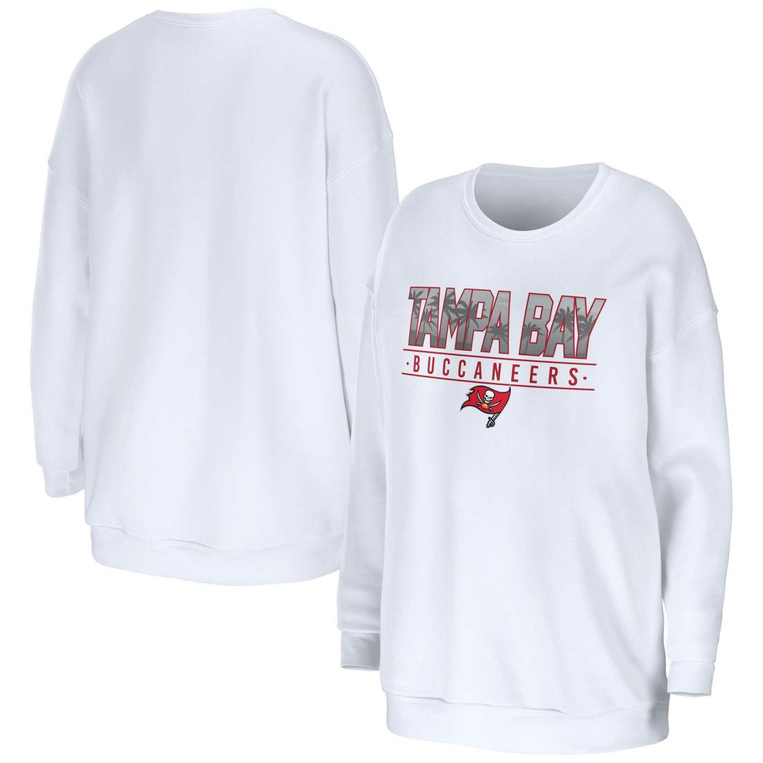WEAR by Erin Andrews Women's Domestic Pullover Sweatshirt - Tampa Bay Buccaneers