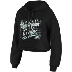 WEAR by Erin Andrews Women's Domestic Cropped Pullover Hoodie - Philadelphia Eagles