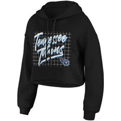 WEAR by Erin Andrews Women's Domestic Cropped Pullover Hoodie - Tennessee Titans