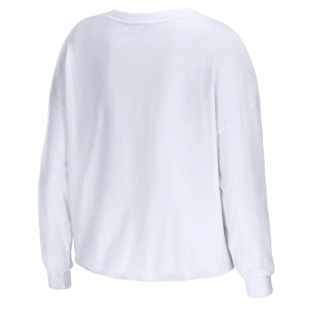 WEAR by Erin Andrews Women's Domestic Cropped Long Sleeve T-Shirt - Atlanta Falcons