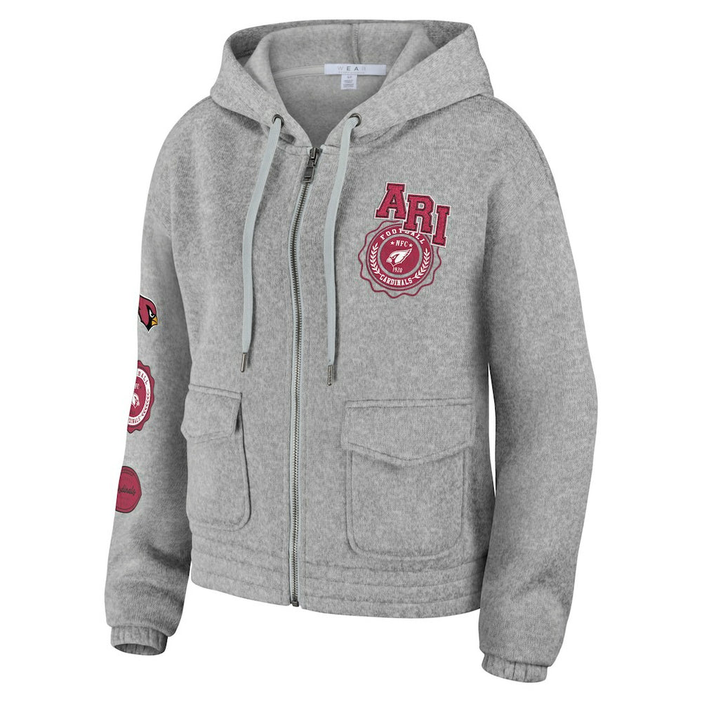 WEAR by Erin Andrews Women's Full-Zip Hoodie - Arizona Cardinals
