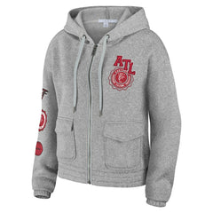 WEAR by Erin Andrews Women's Full-Zip Hoodie - Atlanta Falcons