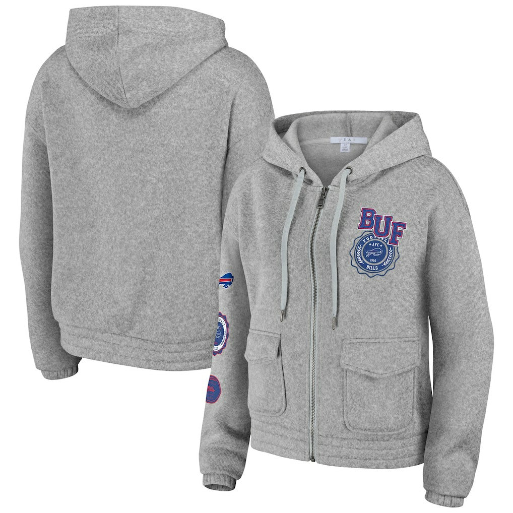 WEAR by Erin Andrews Women's Full-Zip Hoodie - Buffalo Bills