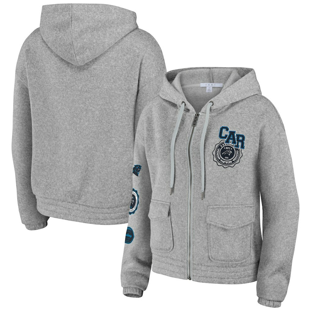 WEAR by Erin Andrews Women's Full-Zip Hoodie - Carolina Panthers