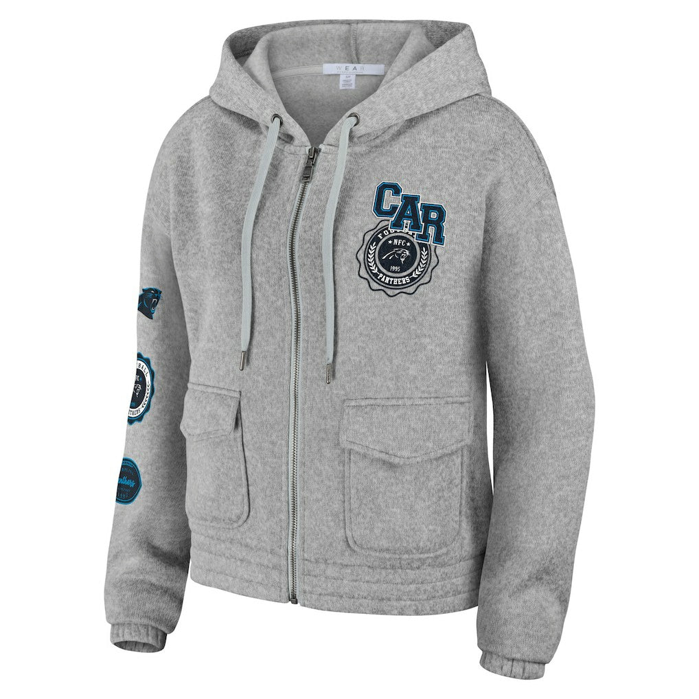 WEAR by Erin Andrews Women's Full-Zip Hoodie - Carolina Panthers