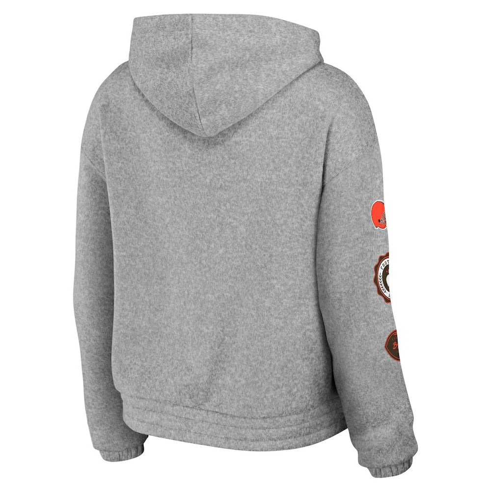 WEAR by Erin Andrews Women's Full-Zip Hoodie - Cleveland Browns
