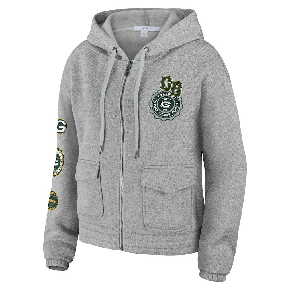 WEAR by Erin Andrews Women's Full-Zip Hoodie - Green Bay Packers