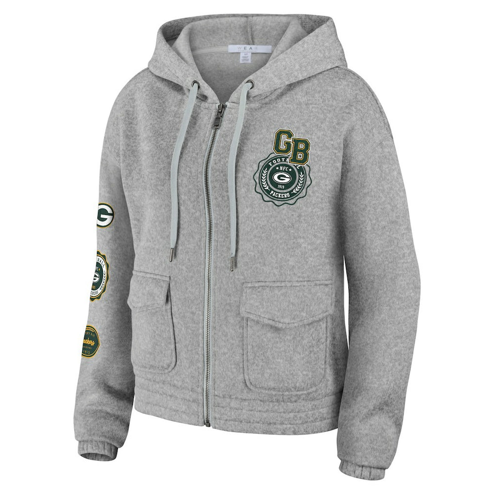 WEAR by Erin Andrews Women's Full-Zip Hoodie - Green Bay Packers