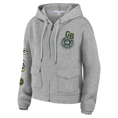WEAR by Erin Andrews Women's Full-Zip Hoodie - Green Bay Packers