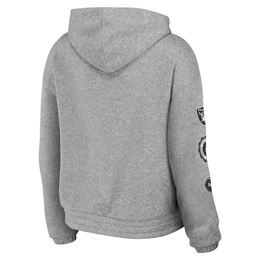 WEAR by Erin Andrews Women's Full-Zip Hoodie - Las Vegas Raiders