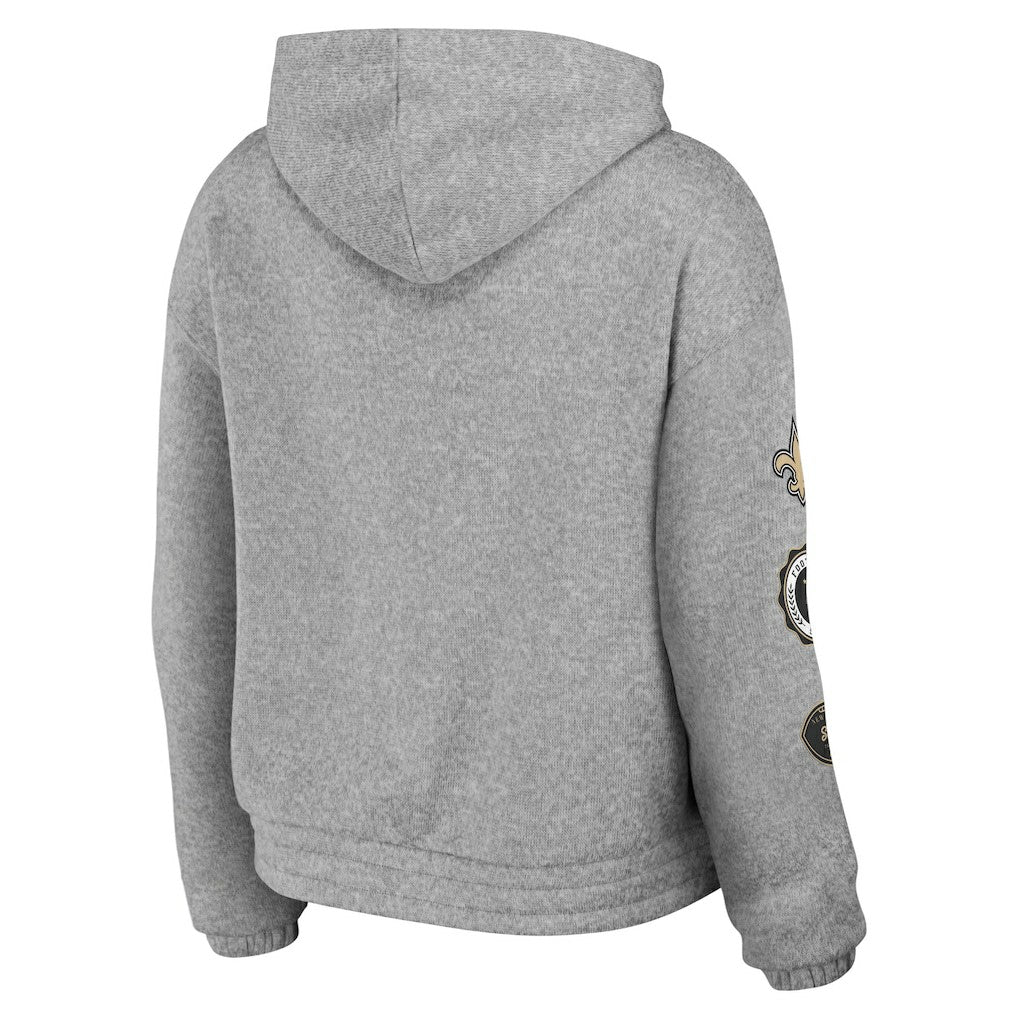 WEAR by Erin Andrews Women's Full-Zip Hoodie - New Orleans Saints