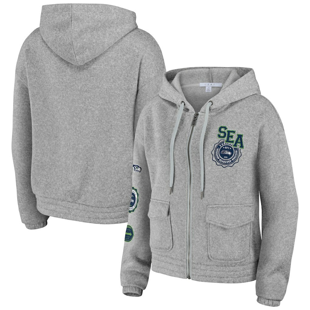 WEAR by Erin Andrews Women's Full-Zip Hoodie - Seattle Seahawks