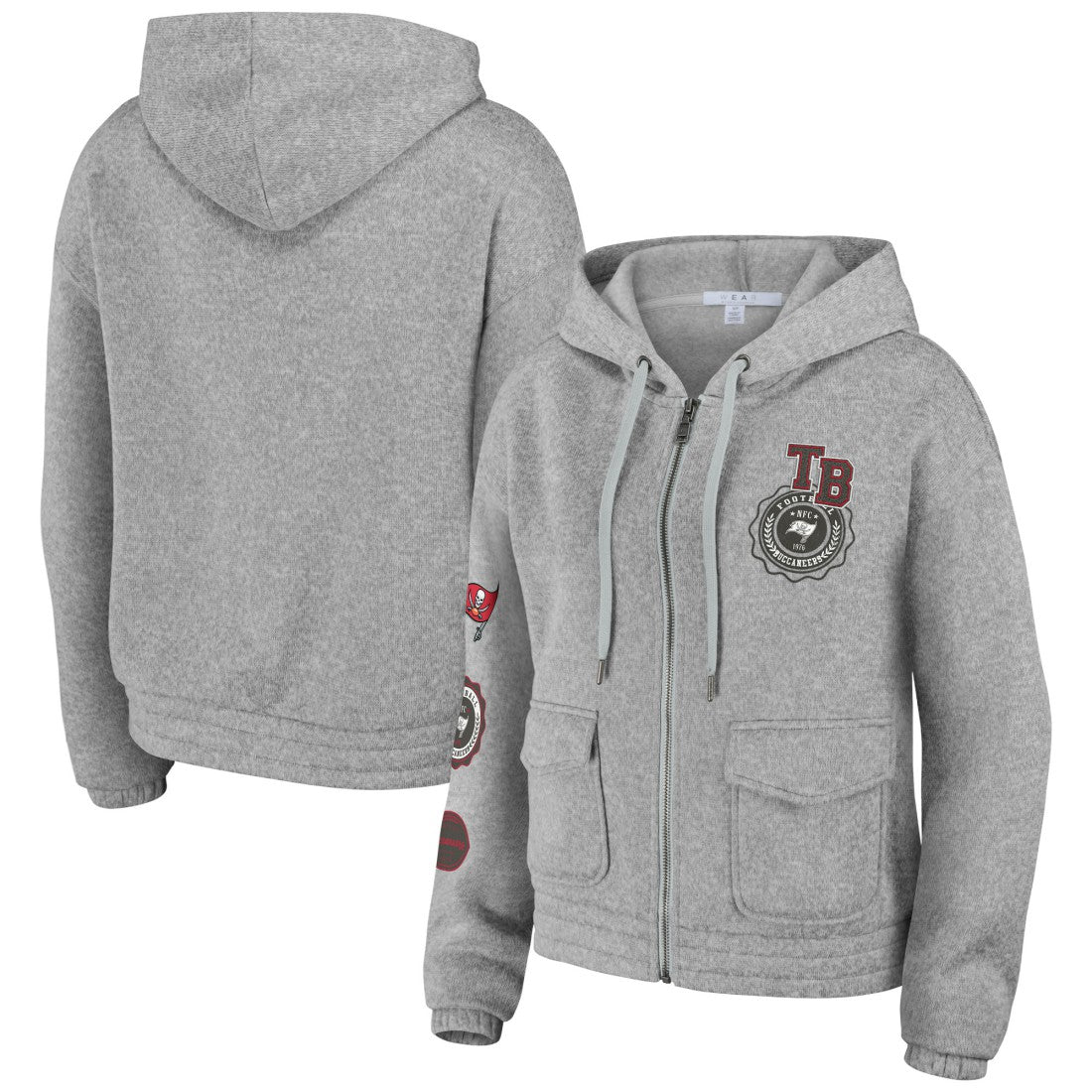 WEAR by Erin Andrews Women's Full-Zip Hoodie - Tampa Bay Buccaneers