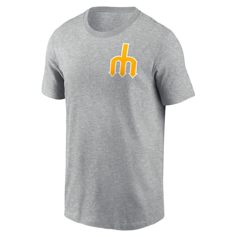 MLB Seattle Mariners Nike Cooperstown Collection Large Logo 2-Hit T-Shirt