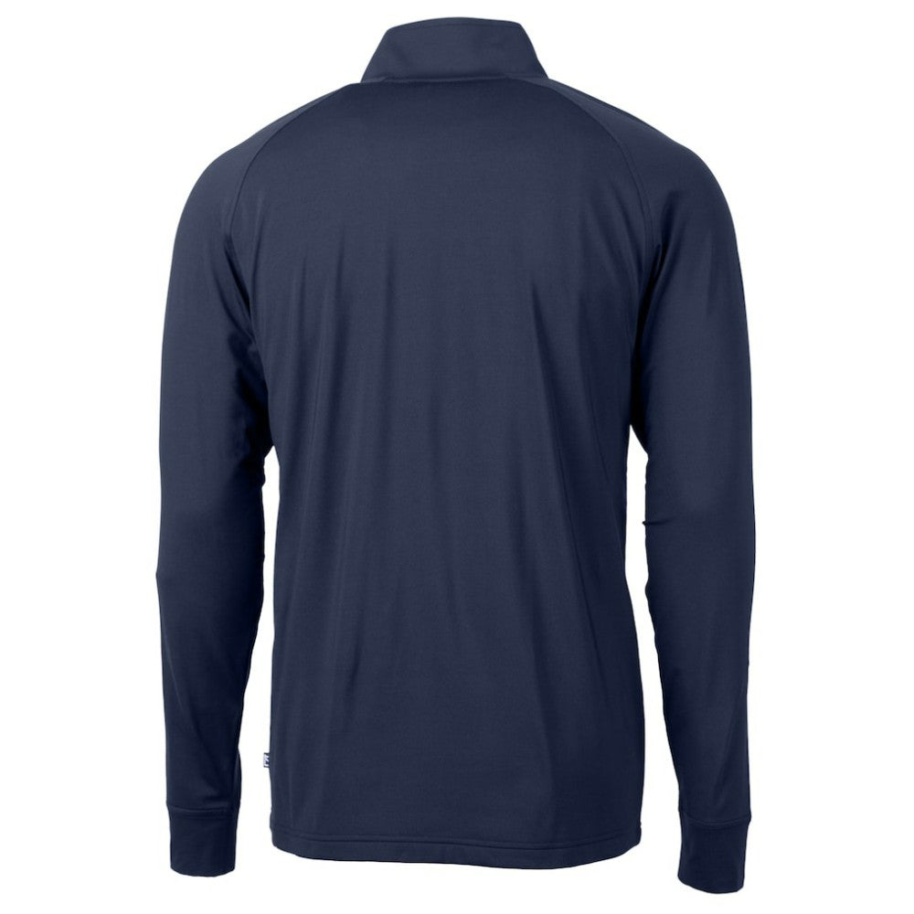 MLB Atlanta Braves Cutter & Buck Adapt Eco Knit Stretch Recycled Quarter-Zip Pullover Top