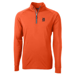 MLB Detroit Tigers Cutter & Buck Adapt Eco Knit Stretch Recycled Quarter-Zip Pullover Top