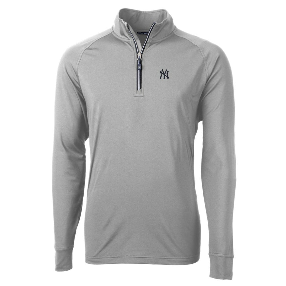 MLB New York Yankees Cutter & Buck Adapt Eco Knit Stretch Recycled Quarter-Zip Pullover Top