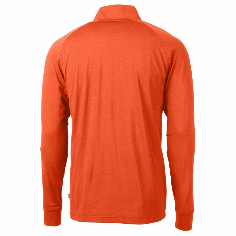 MLB New York Mets Cutter & Buck Adapt Eco Knit Stretch Recycled Quarter-Zip Pullover Top