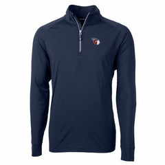 MLB Cleveland Guardians Cutter & Buck Adapt Eco Knit Stretch Recycled Quarter-Zip Pullover Top
