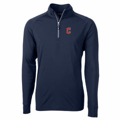 MLB Cleveland Guardians Cutter & Buck Adapt Eco Knit Stretch Recycled Quarter-Zip Pullover Top