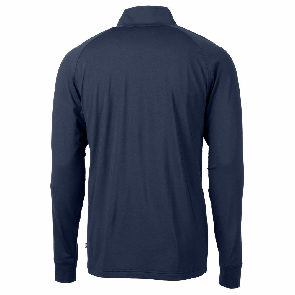 MLB Cleveland Guardians Cutter & Buck Adapt Eco Knit Stretch Recycled Quarter-Zip Pullover Top