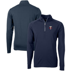 MLB Minnesota Twins Cutter & Buck Adapt Eco Knit Stretch Recycled Quarter-Zip Pullover Top