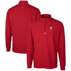 MLB Philadelphia Phillies Cutter & Buck Traverse Stretch Quarter-Zip Pullover Top