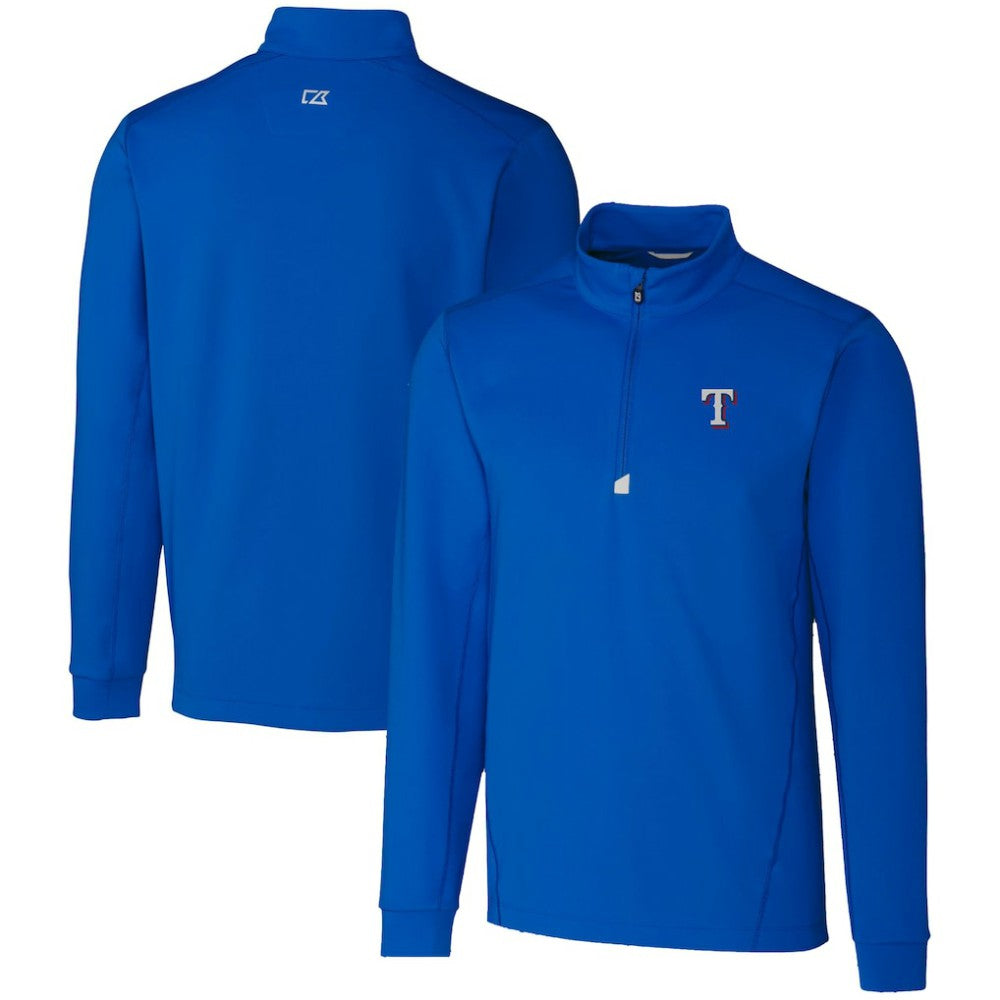 MLB Texas Rangers Cutter & Buck Traverse Stretch Quarter-Zip Pullover Top