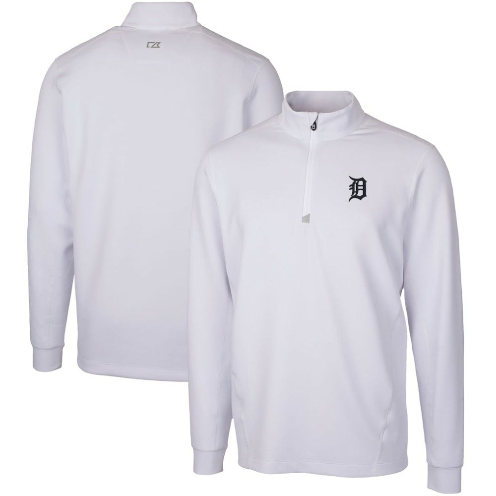 MLB Detroit Tigers Cutter & Buck Traverse Stretch Quarter-Zip Pullover Top