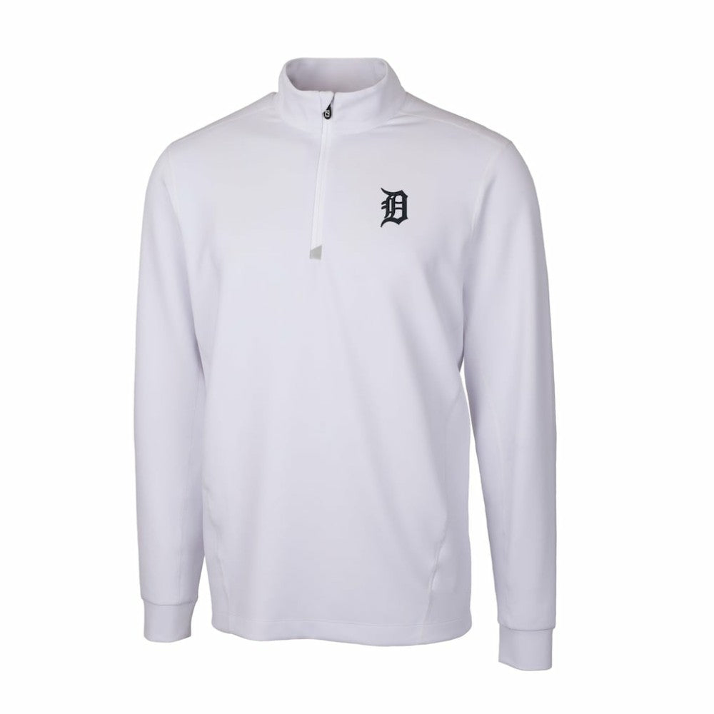 MLB Detroit Tigers Cutter & Buck Traverse Stretch Quarter-Zip Pullover Top