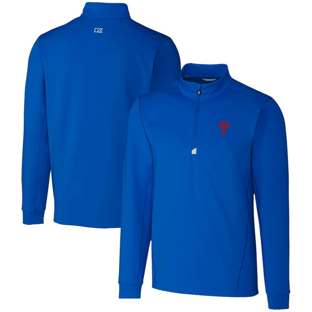 MLB Philadelphia Phillies Cutter & Buck Traverse Stretch Quarter-Zip Pullover Top