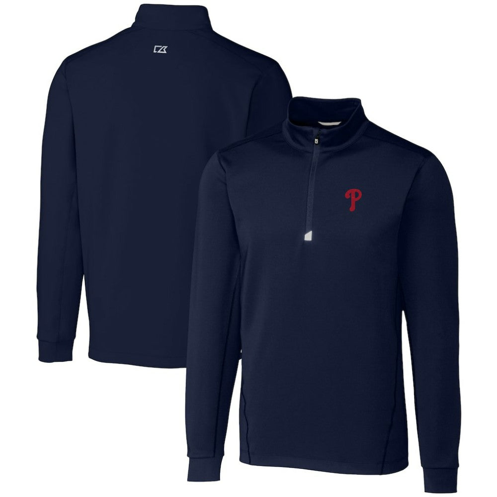 MLB Philadelphia Phillies Cutter & Buck Traverse Stretch Quarter-Zip Pullover Top