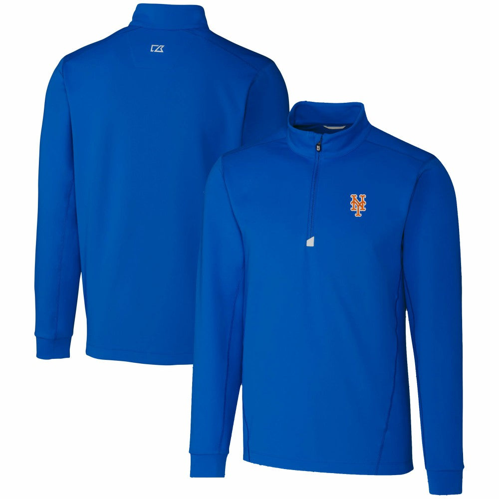MLB New York Mets Cutter & Buck Traverse Stretch Quarter-Zip Pullover Top