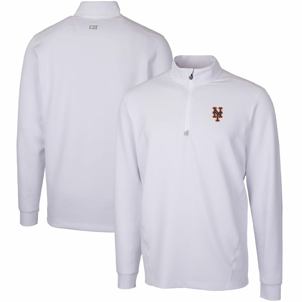 MLB New York Mets Cutter & Buck Traverse Stretch Quarter-Zip Pullover Top