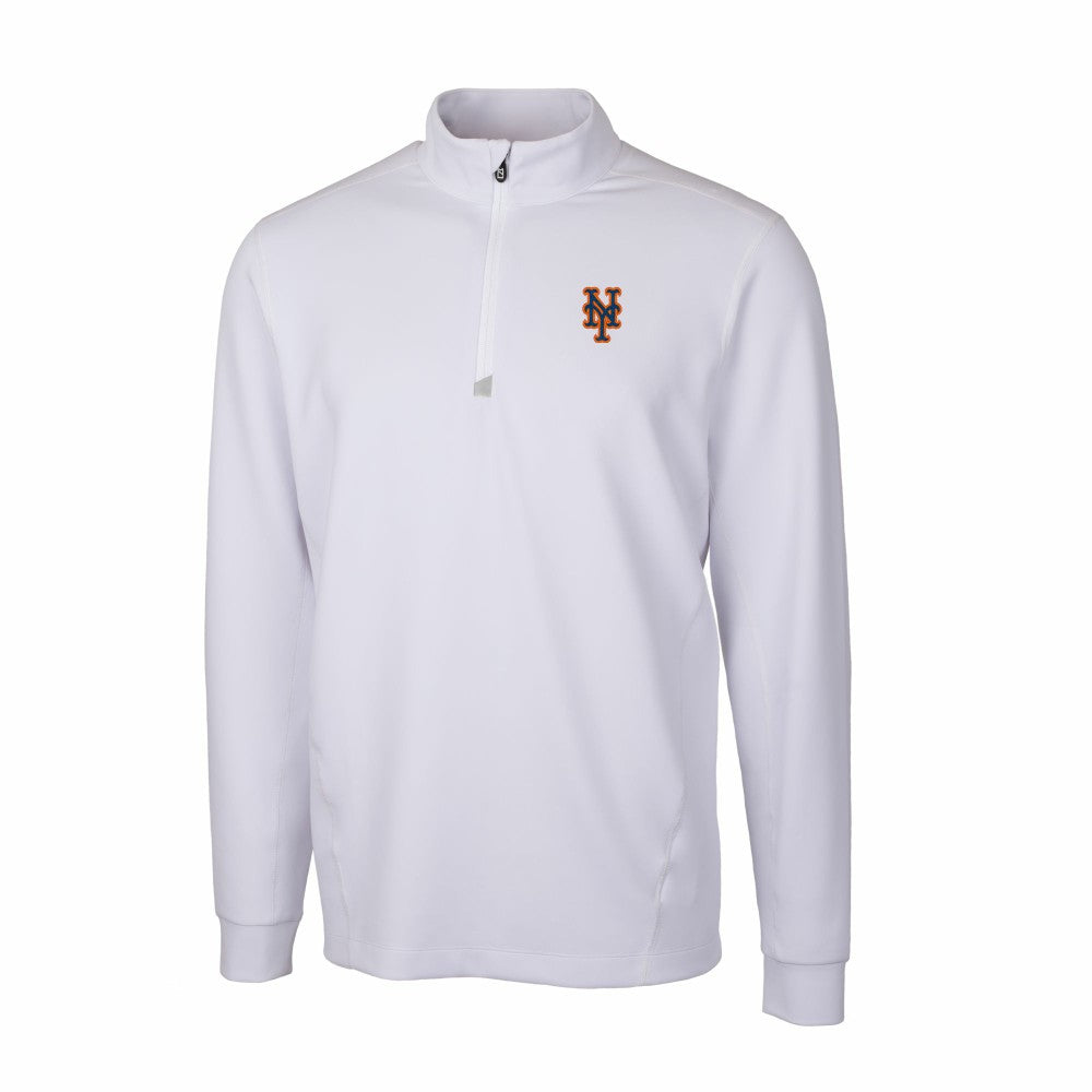 MLB New York Mets Cutter & Buck Traverse Stretch Quarter-Zip Pullover Top