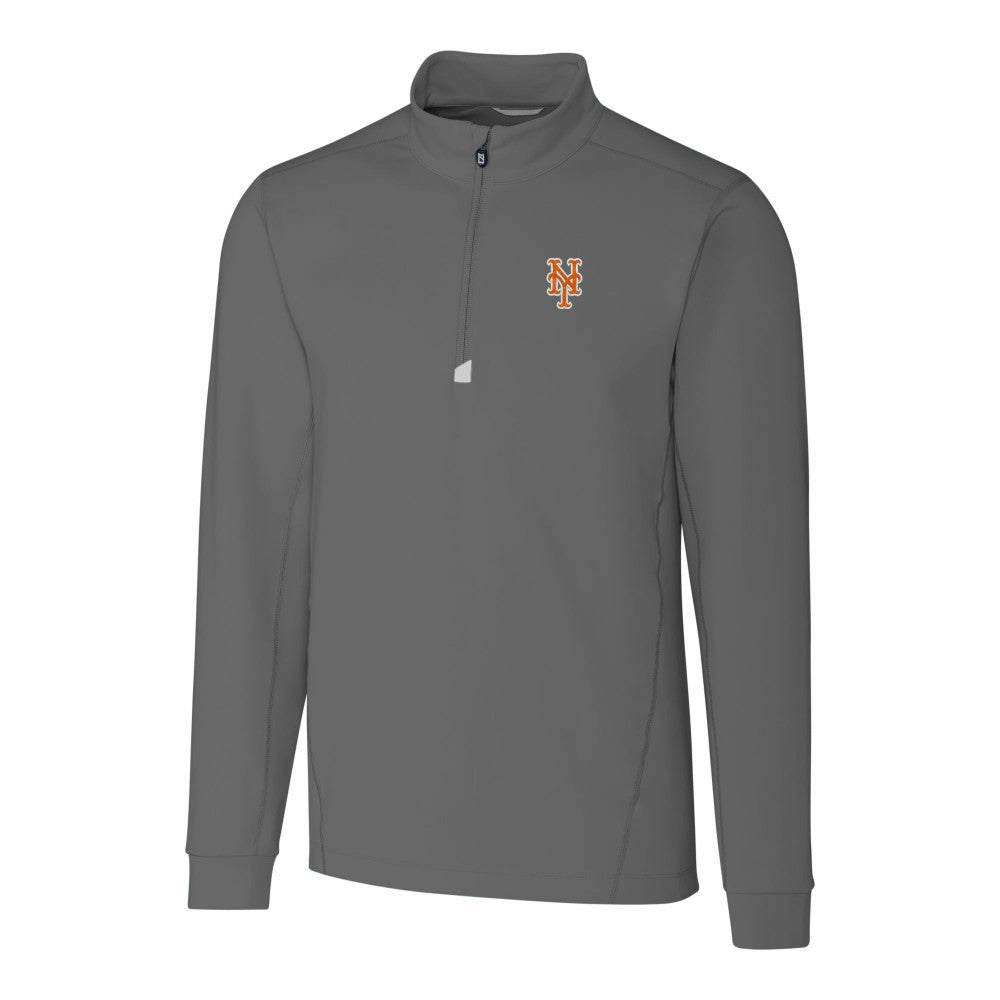 MLB New York Mets Cutter & Buck Traverse Stretch Quarter-Zip Pullover Top