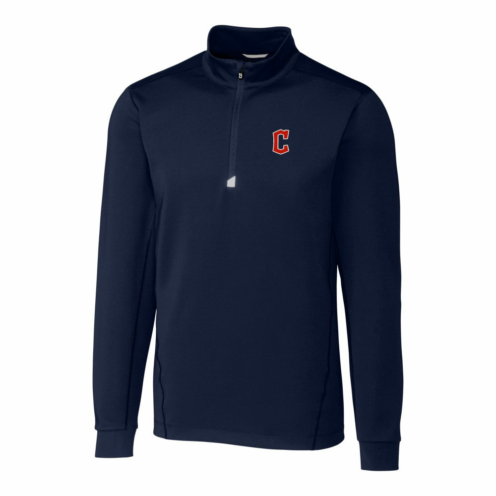 MLB Cleveland Guardians Cutter & Buck Traverse Stretch Quarter-Zip Pullover Top
