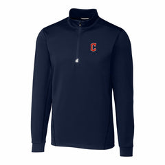 MLB Cleveland Guardians Cutter & Buck Traverse Stretch Quarter-Zip Pullover Top