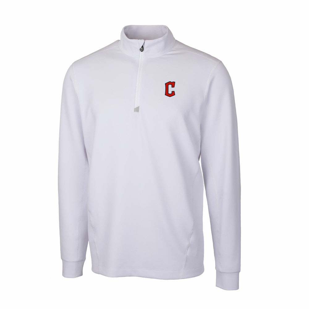 MLB Cleveland Guardians Cutter & Buck Traverse Stretch Quarter-Zip Pullover Top