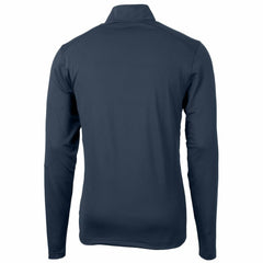 MLB Atlanta Braves Cutter & Buck Virtue Eco Pique Recycled Quarter-Zip Pullover Top