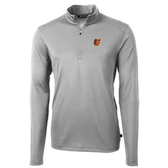 MLB Baltimore Orioles Cutter & Buck Virtue Eco Pique Recycled Quarter-Zip Pullover Top
